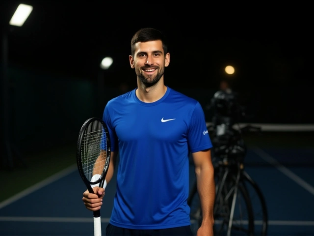 Djokovic pedala na Arc de Triomphe antes do duelo contra Moutet